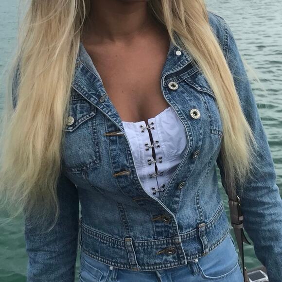 Express Jeans Vintage Jean Jacket - Picture 12 of 14